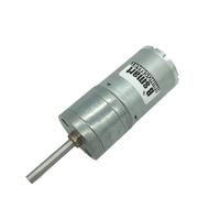 EDXFICDQ Moteur à Courant continu, Arbre étendu 25GA370, Longueur de l'arbre 25MM, 6V, 12V, 24V, réducteur, engrenage métallique, 12-1360 TR/Min, Basse Vitesse(Package C,6V 46rpm)