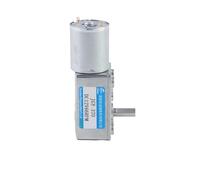 EDXFICDQ Moteur à engrenage à vis sans Fin 12V/24v CC JGY370, Vitesse réglable, CW CCW, Moteur électrique autobloquant à Grand Couple(67RPM,12V Only Motor)