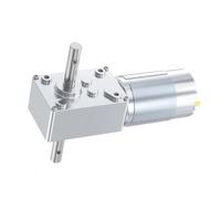 EDXFICDQ Moteur à engrenage à vis sans Fin 5840 - 555, 12V, 24V DC, Arbre Circulaire bidirectionnel, 32MM, Verrouillage Automatique, Haute 70kg, for Panneau d'affichage de Machine(40rpm,12V)