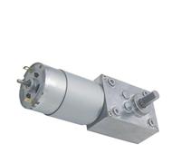 EDXFICDQ Moteur à Engrenages à vis sans Fin CC A58SW555, 12 V/24 V, 5-70 kg.cm de Haut, Arbre en D, engrenage en métal, for Char Jouet RC, Voiture, Robot DIY, Projet d'étude(16RPM,24V Single Motor)