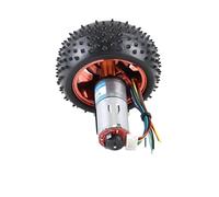 EDXFICDQ Moteur à Engrenages avec encodeur 6V 12V 24V 3W DC, JGA25-370B, Moteurs à Engrenages for véhicule, Kit de Roues de 85mm, Moteurs à Engrenages for Voiture Jouet Robot(169RPM,24V)