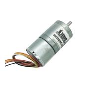 EDXFICDQ Moteur à Engrenages CC sans balais, Longue durée de Vie JGA25-2418, 12V 24V, Haute Vitesse 8.5-1977RPM, Faible Bruit, réversible for Voiture Jouet(12V 122rpm)