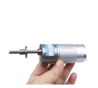 EDXFICDQ Moteur à Engrenages M6 12V 21W 24V 30W DC, Arbre à vis 37MM, Vitesse réglable CW CCW JGB37-555M6, Moteur à Basse Vitesse, Petit Moteur(46RPM,24V Only Motor)