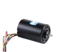 EDXFICDQ Moteur BLDC sans balais Haute Vitesse à Courant continu 12 V 24 V avec Pilote Hall 4260 Moteur électrique High Six Lignes avec Frein(12V 4000RPM)