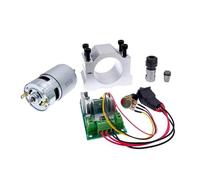EDXFICDQ Moteur de Broche RS775 à Courant continu, 1 Combinaison, 12V/24V, 15000R, contrôleur PWM DC ER11, 5mm/Ressort 3.175mm, Support 45mm 775(Set of 3 24V)
