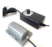 EDXFICDQ Moteur de Vibration étanche DC12V 2430 avec régulateur de Vitesse 4500 TR/Min, Alimentation de Grenouille, Ceinture de Massage, lit, Chaise, Oreiller, vibrateur 3W 0,35a(Not Waterproof,EU)