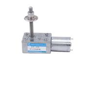 EDXFICDQ Moteur réducteur à vis sans Fin DC 12V 4W 24V 6W, JGY370, vis filetée à Couple élevé, Arbre Long M6 50MM, Vitesse réglable CW CCW(150RPM,12VMotor and Bracket)