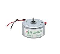 EDXFICDQ RF-300-14270 Moteur 300 DC 1.5V 3V 3.7V 5V 9000 TR/Min Moteur Rond 24mm Brosse métallique Bricolage modèle de Ventilateur de Jouet de Loisir Solaire