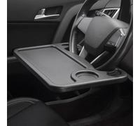 EDXTNKQC Plateau Volant Voiture pour VW Polo Mk6 2017-2026 | Plateau de volant double face pour voiture. Idéal pour manger ou travailler sur ordinateur, léger et facile à accrocher.