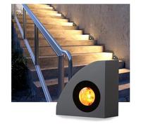 EDXTNKQC Spots LED Encastrables Au Sol - Lumières Enterrées, Projecteur Triangulaire À Marches 220 V, Éclairage Étanche IP65, Éclairage Paysager En Bord De Route(Yellow,3W-AC220V)