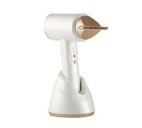 EDYYDS Sèche-Cheveux Portable sans Fil, Sèche-Cheveux sans Fil, Séchage Rapide Et Faible Bruit, Trois Vitesses De Vent, avec 2 Buses De Concentrateur Différentes Charge Rapide,Blanc