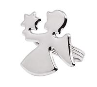 EDZARD Anneau à Serviette Ange, argenté, résistant à la ternissure, Ensemble de 4