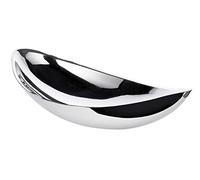 EDZARD Bol décoratif Halifax (L 40 cm, W 20 cm), acier inoxydable | vide-poche, coupelle décorative, plat de service, pour fruits et snacks, centre de table, idée cadeau
