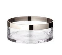 EDZARD Bol Grit, ø 20 cm, Verre en Cristal avec Bord de Platine