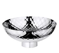 EDZARD Bol Leonora (Ø 25 cm, hauteur 11 cm) martelé, acier inoxydable poli miroir