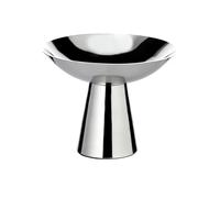 EDZARD Bol Malibu - Diamètre : 13,5 cm - Hauteur : 11 cm - En acier inoxydable poli brillant - Bol décoratif - Décoration sculpturale