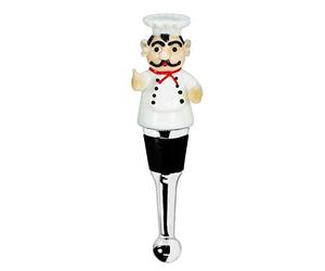 EDZARD Bouchon de bouteille Gourmet (H 12 cm), verre artisanal | cadeau gourmand, cadeau pour cuisinier, bouchon pour vin et champagne, art du verre traditionnel, accessoires de bar