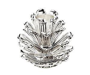 Edzard Bougeoir/Cônes Chandelier, argenté, Hauteur 6 cm