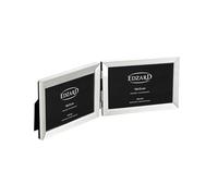 EDZARD Cadre double Livorno paysage (2x 10x15 cm) plaqué argent
