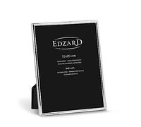 EDZARD Cadre Photo Gênes, classieux argenté, résistant au ternissement, pour Photo 15 x 20 cm, INCL. 2 cintres