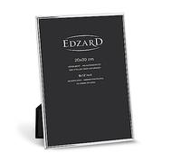EDZARD Cadre Photo Gênes, classieux argenté, résistant au ternissement, pour Photo 20 x 30 cm, INCL. 2 cintres