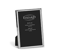 EDZARD Cadre photo Gênes, classieux argenté, résistant au ternissement, pour photo 9 x 13 cm