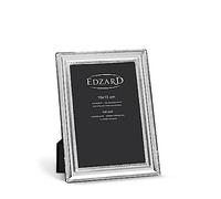 EDZARD Cadre Photo Matera pour Photo 10 x 15 cm, argenté, résistant au ternissement