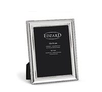 EDZARD Cadre Photo Matera pour Photo 13 x 18 cm, argenté, résistant au ternissement