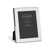 Edzard Cadre Photo Nardo, argenté raffiné, résistant au ternissement, pour Photo 9 x 13 cm, inclut 2 cintres