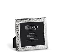 EDZARD Cadre photo Pavia pour photos 10 x 10 cm, argenté noble, résistant au ternissement