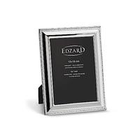 EDZARD Cadre Photo Perla pour Photo 13 x 18 cm argenté, résistant au ternissement