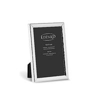 EDZARD Cadre photo Riga (10 x 15 cm), plaqué argent, protégé contre le ternissement, avec suspension, cadre en argent en format portrait et paysage