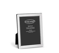 EDZARD Cadre Photo Salerno, argenté Noble, résistant au ternissement, pour Photo 10 x 15 cm