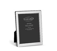 EDZARD Cadre Photo Salerno, argenté Noble, résistant au ternissement, pour Photo 13 x 18 cm