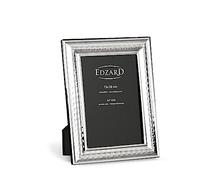 EDZARD Cadre photo Urbino pour photos 13 x 18 cm, argenté, résistant au ternissement