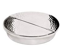 EDZARD Cendrier Pliant Madras, Argent Massif, martelé, ø 10 cm