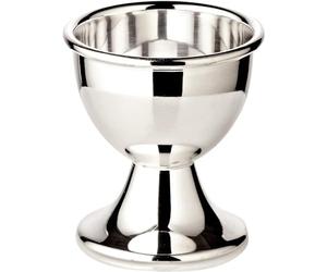 EDZARD Coquetier Classo, Hauteur 5 cm, argenté | forme classique, pour le petit-déjeuner, décor de Pâques, service de table, idée cadeau, coquetier en argent