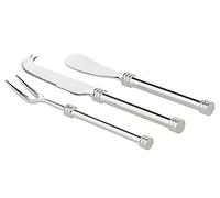 Edzard Ensemble de présentation Forma, en 3 Parties, argenté et résistant au ternissement, Longueur 16 cm