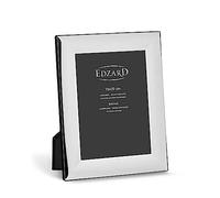 EDZARD Gela - Cadre photo 15 x 20 cm - Argenté - Anti-ternissement - Dos en velours - 2 crochets de suspension - À poser ou à suspendre
