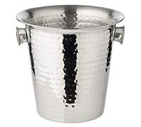 EDZARD Joey Seau à champagne avec poignées en acier inoxydable poli brillant Hauteur 23 cm Diamètre 21 cm