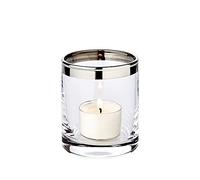 EDZARD Lanterne Molly en Verre de Platine, Hauteur 8 cm, diamètre 7 cm