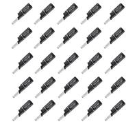 EDZARD Lot de 25 mini briquets rechargeables (longueur 11 cm), noirs, rechargeables