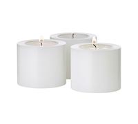 EDZARD Lot de 3 photophores Cornelius (Hauteur 5 cm, diamètre 6 cm), résistant à la Chaleur jusqu'à 90 °C, en Plastique Robuste et Durable