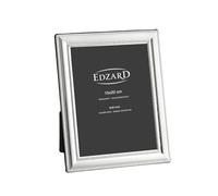 EDZARD Matera Cadre photo pour photo 15 x 20 cm, élégant, argenté, protégé contre le ternissement, avec dos en velours