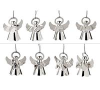 EDZARD Ornements d’Arbres 8 Anges avec Instruments, argenture Noble, Hauteur 6 cm