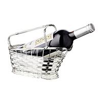 EDZARD Panier à vin Rouge/Panier à vin, argenté et résistant au ternissement, Longueur 24 cm