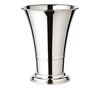 EDZARD Pot de Fleur/Vase Tromba argenté (Hauteur 25 cm Ø 19cm)