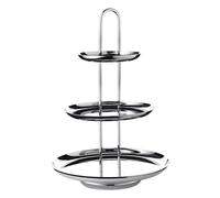 EDZARD Présentoir Apus (Hauteur 40 cm, 3 Niveaux) en Acier Inoxydable Poli Brillant