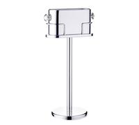 EDZARD Refroidisseur à vin Leo (Hauteur 79 cm) sur Support, Acier Inoxydable Poli Miroir, Dimensions du Refroidisseur : Longueur 36 cm, Largeur 13 cm, Hauteur 18 cm