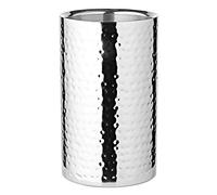 EDZARD Refroidisseur de bouteilles Nebraska, en acier inoxydable martelé, à double paroi, hauteur 20 cm, diamètre 12 cm